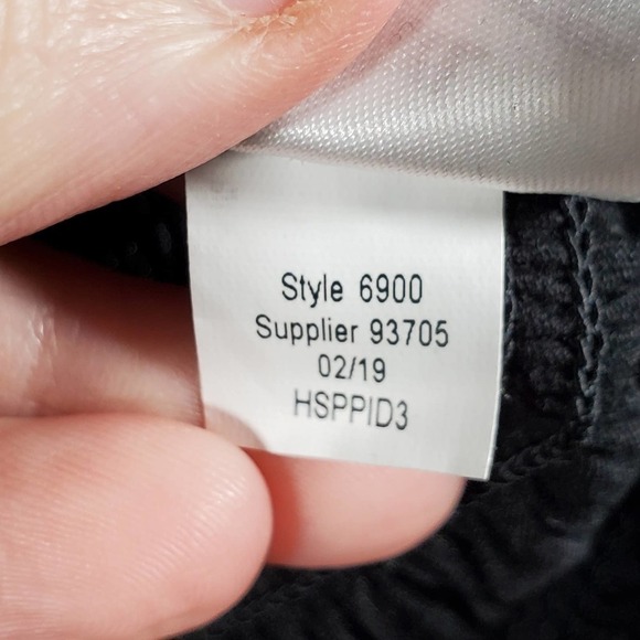 Aeropostale Embroidered Striped Wide Strap Cropped Smocked Tank Top Black XL - Picture 7 of 11